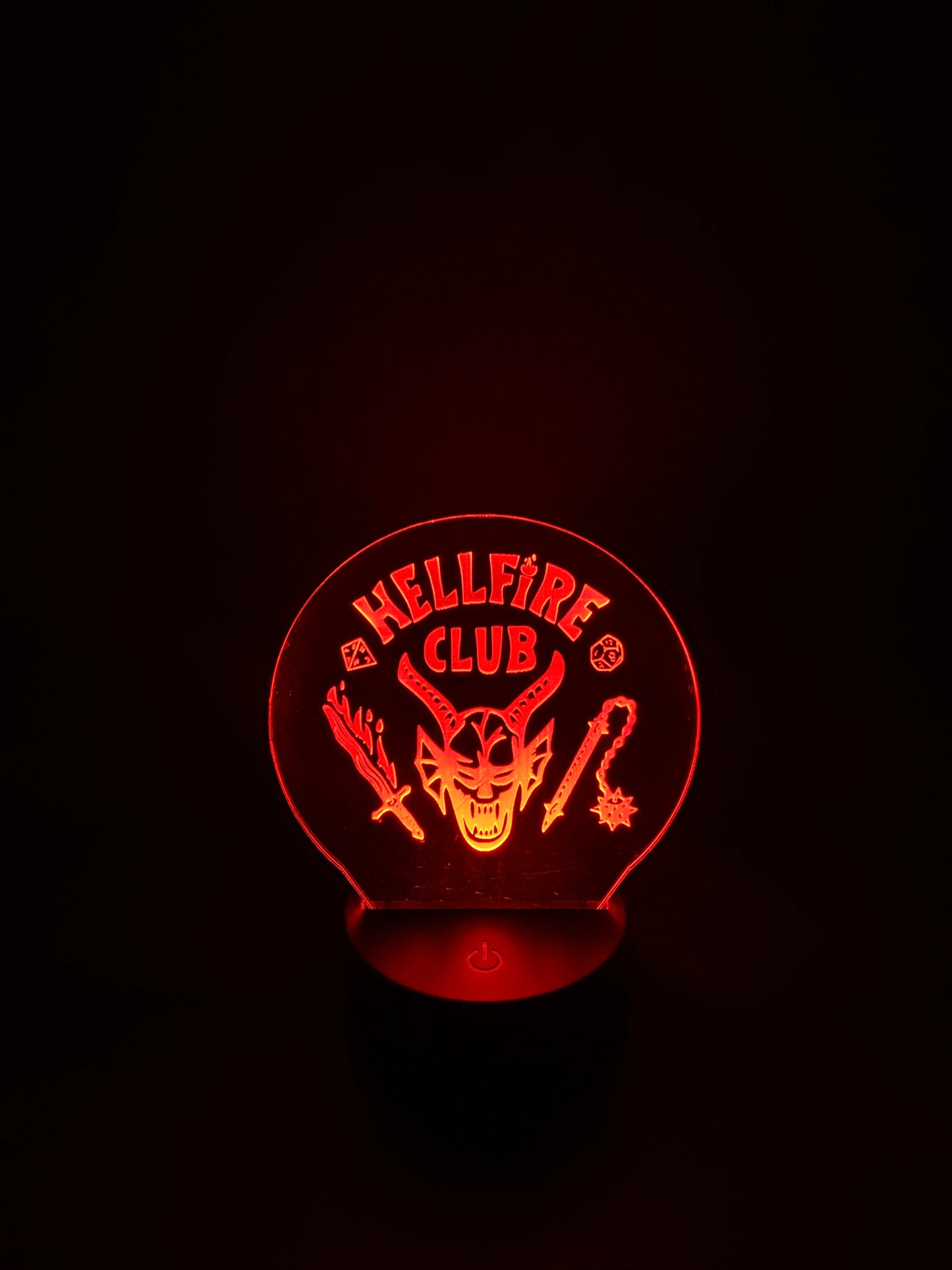 Laser Cut Stranger Things (Hellfire Club) LED Lamp