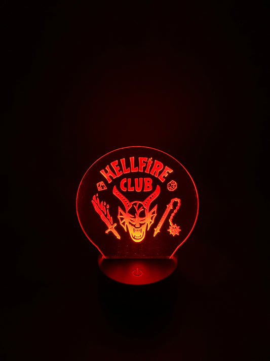 Laser Cut Stranger Things (Hellfire Club) LED Lamp