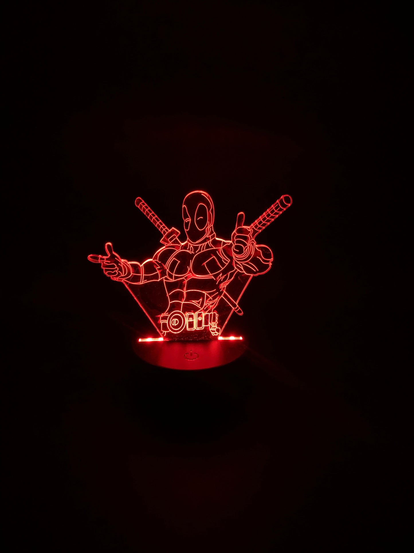 Laser Cut Deadpool LED Lamp