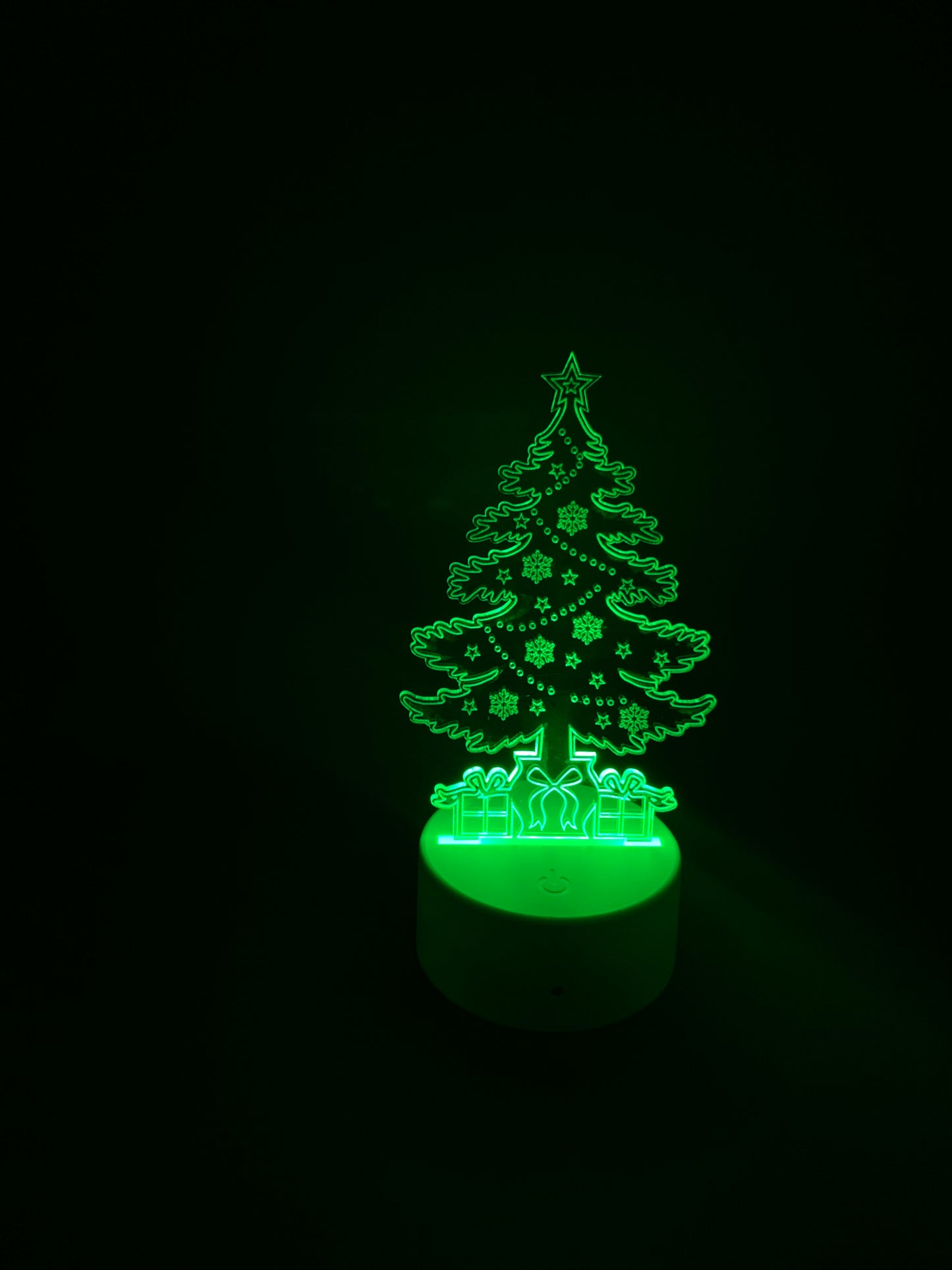 Laser Cut Christmas Tree LED Lamp