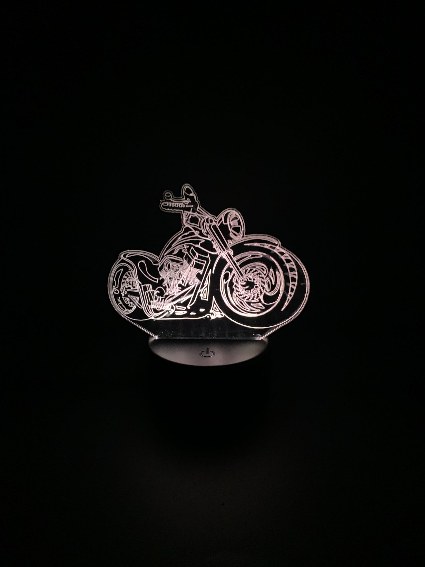 Laser Cut Motorcycle LED Lamp